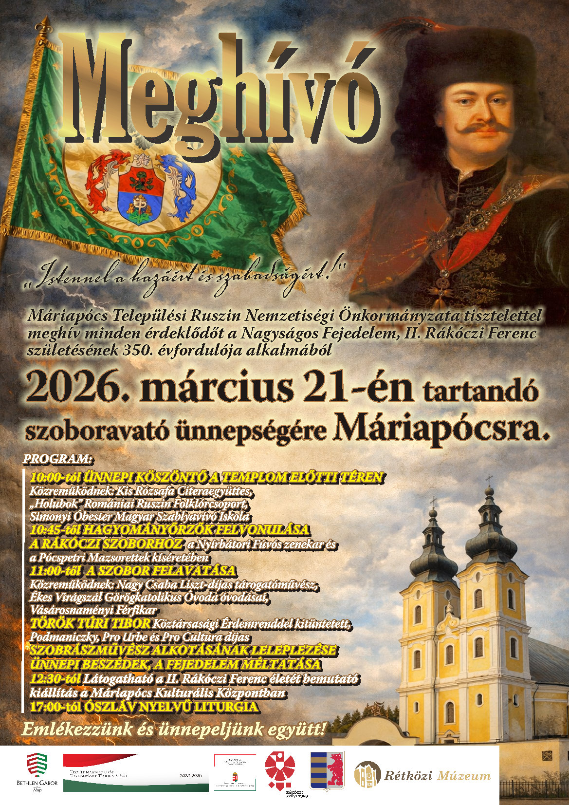 Szoboravató ünnepség 2026.03.21.